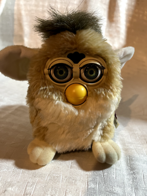 Furby Babies Tan Brown 1998 Model 70-940 Tiger 1999 VTG Original