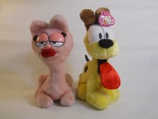 Vintage 1984 Dakin 11" Arlene  12" Odie with tags plush stuffed Garfield friend