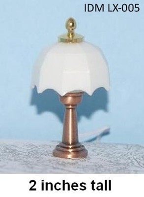 WORKING LAMP BRASS/PLASTIC QUALITY DOLLHOUSE MINIATURES 1:12 SCALE 