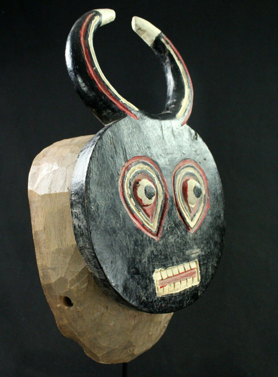 Art African tribal - Authentic Mask Dance Baoulé Goli Male - 42 CMS