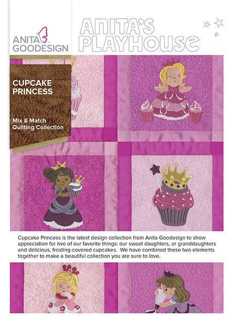 Cupcake Princess Anita Goodesign Embroidery Design Machine CD-image