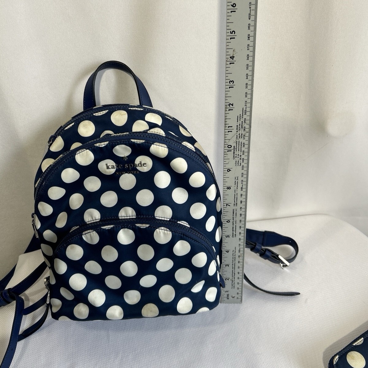 Kate Spade New York Karissa Backpack Women Small Navy Blue Floral Nylon Garden Like new - Kate Spade Karissa Nylon Fleurette | Mercari main image 2