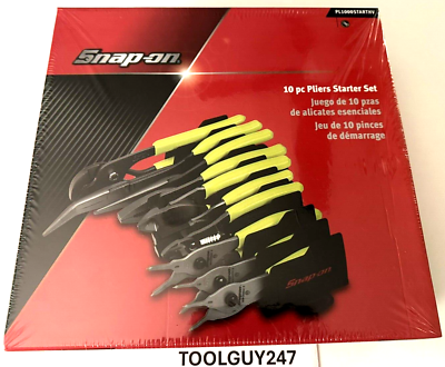 SNAP ON TOOLS PL1000START HV 10pc Pliers Starter Set Needle Nose
