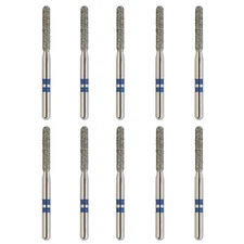 Dental Diamond Burs Zirconia Cutting Z881/014M Round End Cylinder Medium Grit