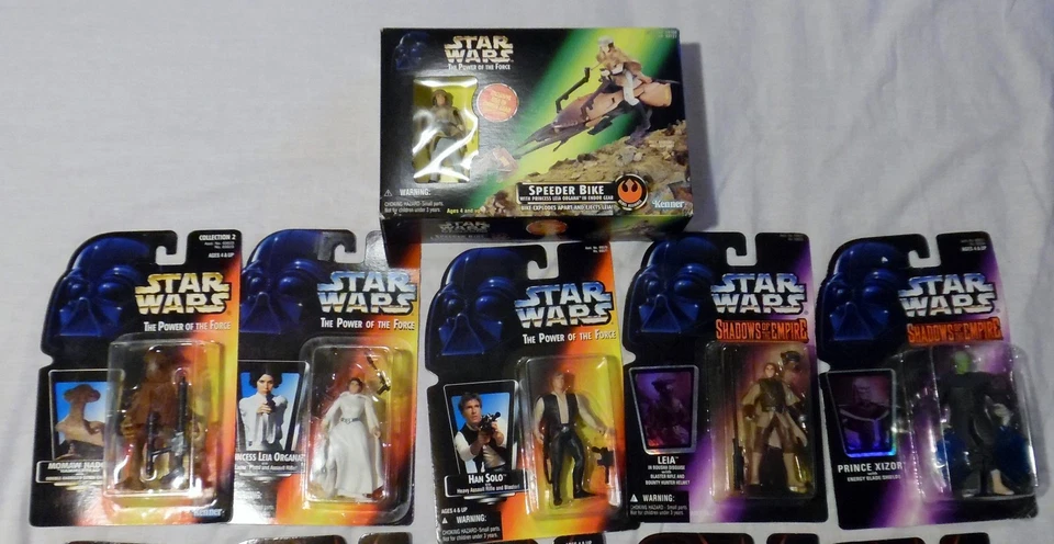 Star Wars Action Figure Lot of 16, EPISODE 1, POTF, Shadow of the Empire, New - Image 3 of 3