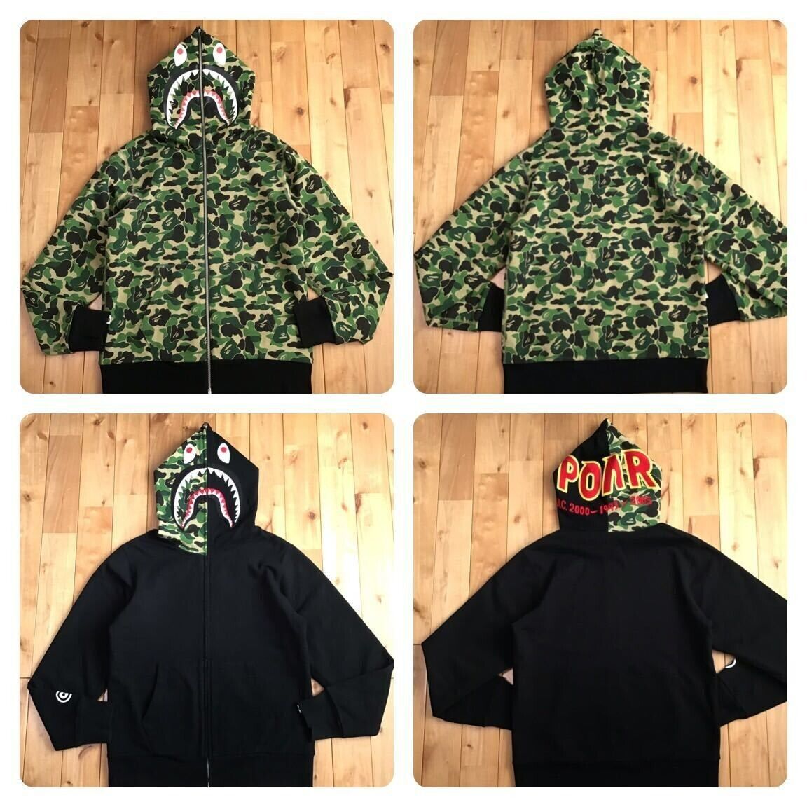 Reversible BAPE Shark full zip hoodie ABC camo A Bathing Ape Reversible BAPE Shark full zip hoodie ABC camo A Bathing Ape