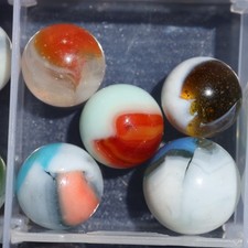 Lot of 5 Vitro Agate MARBLEs MIBs NM and M FREE Shipping