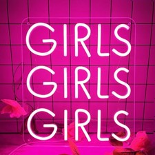 Neon Signs Pink Led Neon Light Sign for Girls Bedroom Girls Girls Girls Pink 