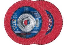 PFERD POLIFAN -Curve Radial Type Flap Disc - 4-1/2" x 5/8-11" Thread, 60 Gr