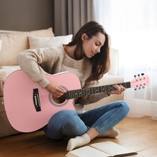 New 30/38/41-Inch Beginner Kid/Adult Acoustic Guitar Starter Kit w/Strap,Bag