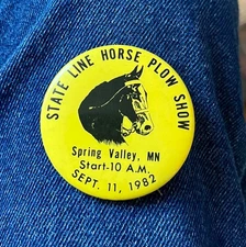 1982 State Line Plow Show Spring Valley, Mn. 2 1/4" Cello Festival