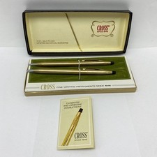 Cross 1/20 12KT Gold Filled Ballpoint Pen  Pencil Set Classic Century Vintage