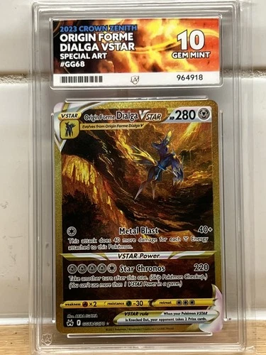 Pokemon - Origin Forme Dialga VSTAR GG68/GG70 - ACE 10 *Perfect Subgrades*