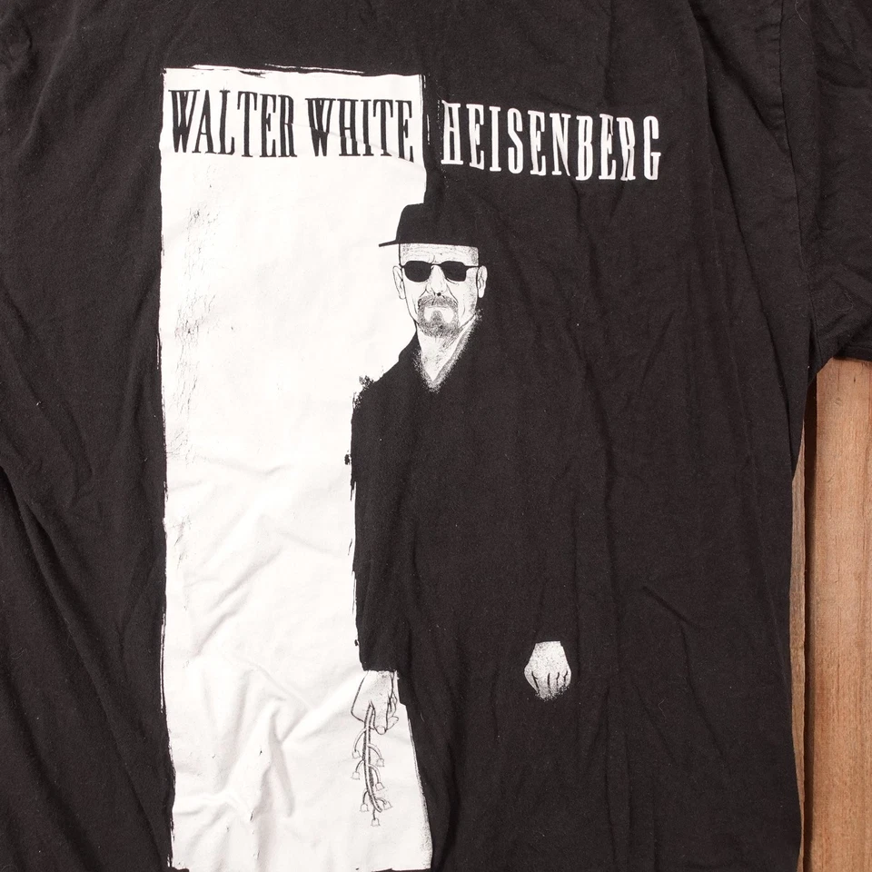 Camiseta grande negra de algodón American Rag Walter White Heisenberg para hombre Foto 2 de 4
