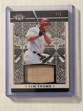 2025 Leaf Lumber Jim Thome Game Used Bat GL-58 Pewter #1/3
