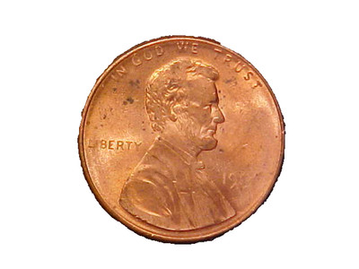 1996-P Lincoln Memorial Cent Struck Through Grease -Very Nice Mint Error-c222txx