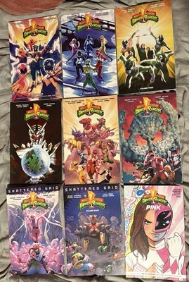 Power Rangers Boom Studios Graphic Novels Vol 1-8, Pink. Shattered Grid TPB