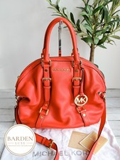 Borsa a tracolla Michael Kors Bedford in pelle arancione/rossa borsa a mano 35H2GBFS2L