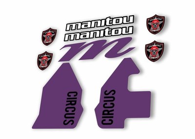 Manitou CIRCUS 2018 Gabel Federung Aufkleber Kit Sticker Lila