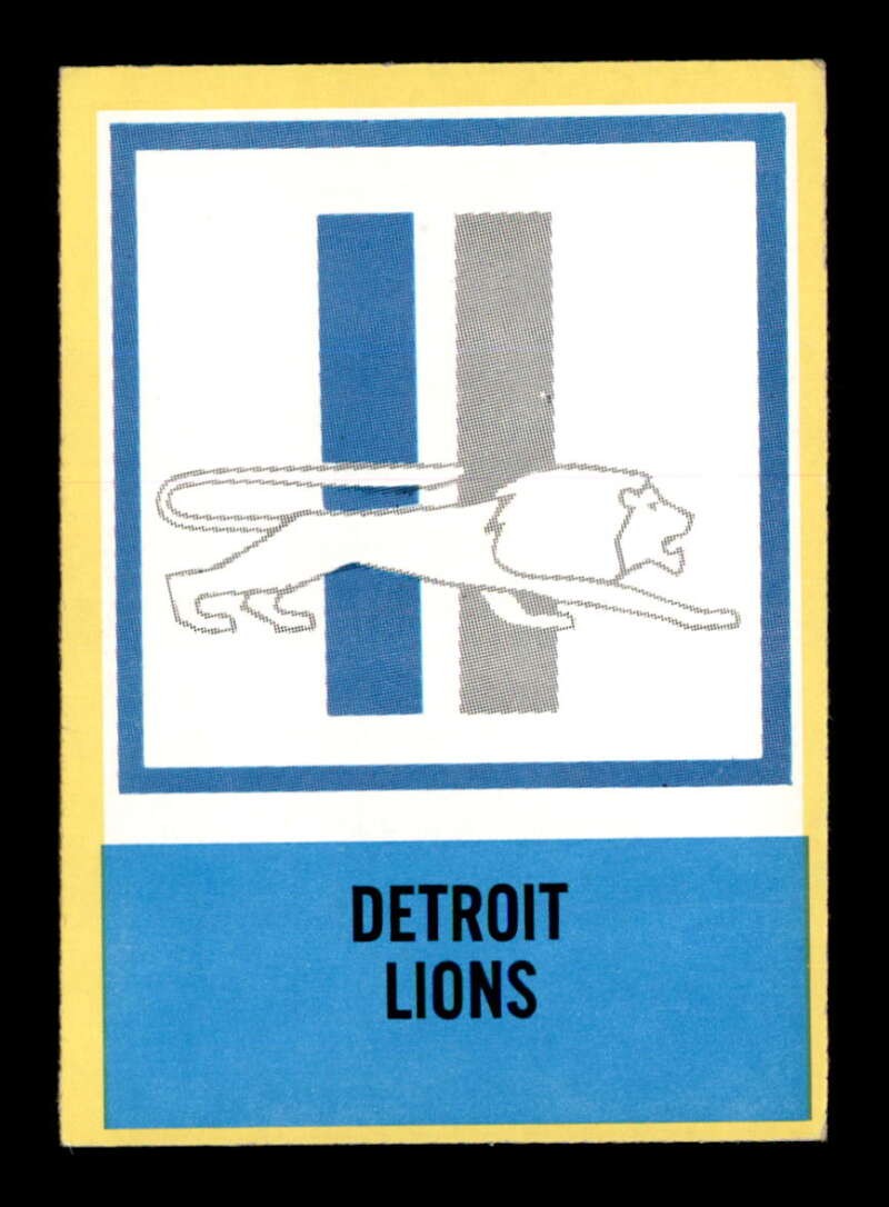 1967 Philadelphia #72 Detroit Lions   VG/VGEX X3517475