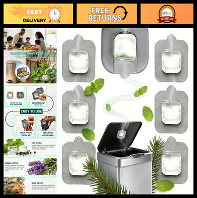 6 Pack Scented Deodorizer Pods for Simplehuman Trash Can Holder, Odor Eliminator