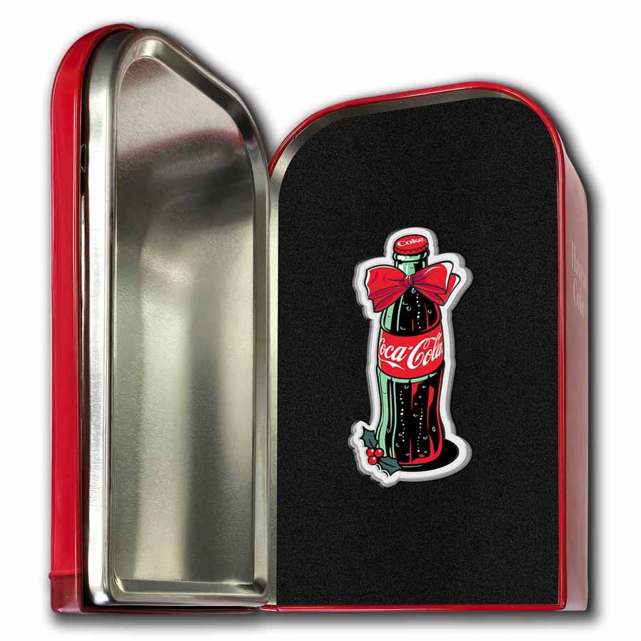 2025 Coca-Cola® 1 oz Silver Happy Holidays Bottle Coin COA #1 | eBay