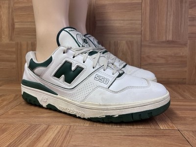 シューズ(女性用) New Balance 550 golf shoes RARE SZ 13 - New Balance Golf Shoes White Green Outdoor Spike-less