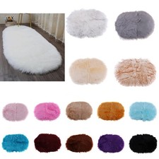 Ovale  Mat Tapis Enfants Doux Filles Garçons Faux Chambre Tapis