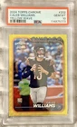 2024 Topps Chrome - Rookies Caleb Williams #202 Yellow Wave Refractor /75 (RC)