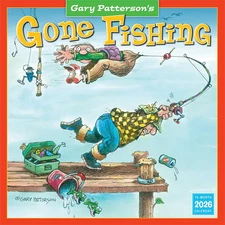 Gone Fishing 2026 Wall Calendar, 16-Month Fishing Humor & Cartoon Calendar by Ga