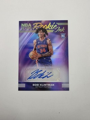 2024-25 Panini NBA HOOPS Rookie Ink Bobi Klintman #RI-BOB Auto Detroit Pistons