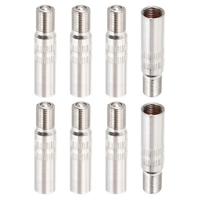 8Pcs 39mm Double Seal Valve Stem Cap Copper Nickel Plated Inflate Tire Valve