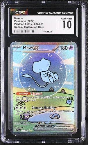 Mew EX 232/091 Special Illustration Rare Pokemon CGC 10 Gem Mint *008