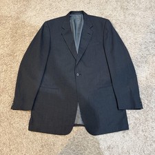 Monsieur Givenchy Blazer Mens 44 Extra Long Black Wool USA Jacket 2.009LP4M-6