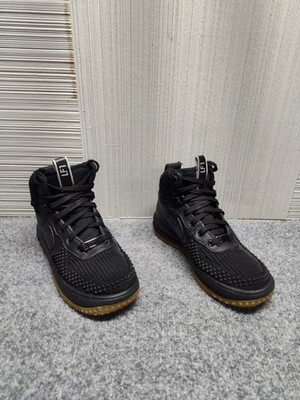 Nike Lunar Force 1 Duckboot Boys 3.5Y Black Lace Up Mid Top Active Shoes