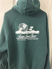 Aime Leon Dore Unisphere Hoodie Size XXL NWT Dark Green Queens New York City