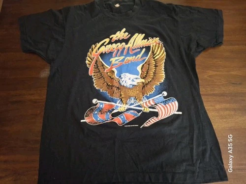 The Gregg Allman Band Tour T-shirt America Coast To 1980s vintage concert t-shirt, vintage, single stitch, B+ condition
