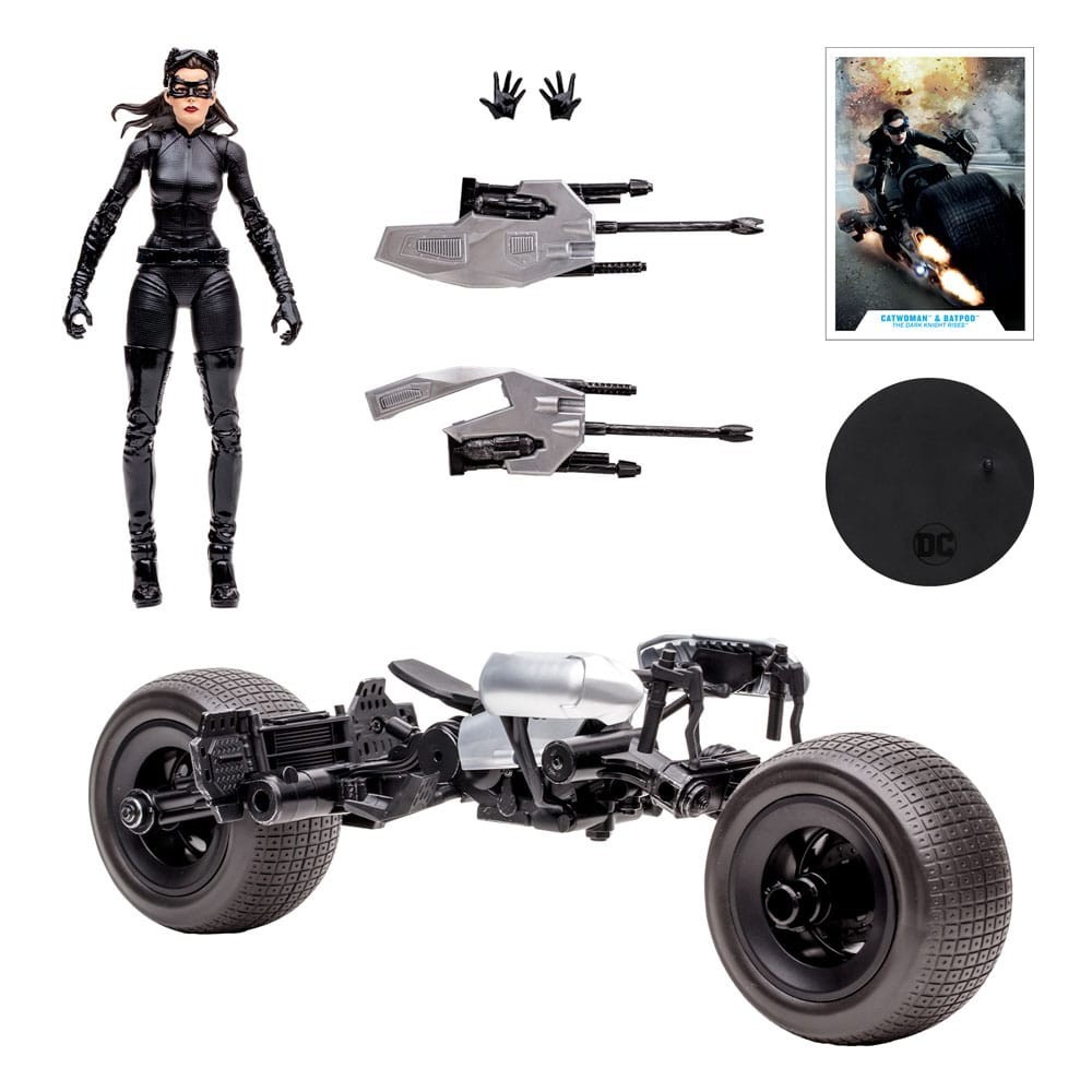 Maquette Batpod articulée Catwoman résout manque détails figurines de cinéma
