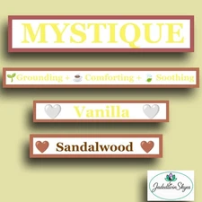 MYSTIQUE -Luxury Essential Oil Fragrance Vanilla Sandalwood .34 FL oz Rollerball