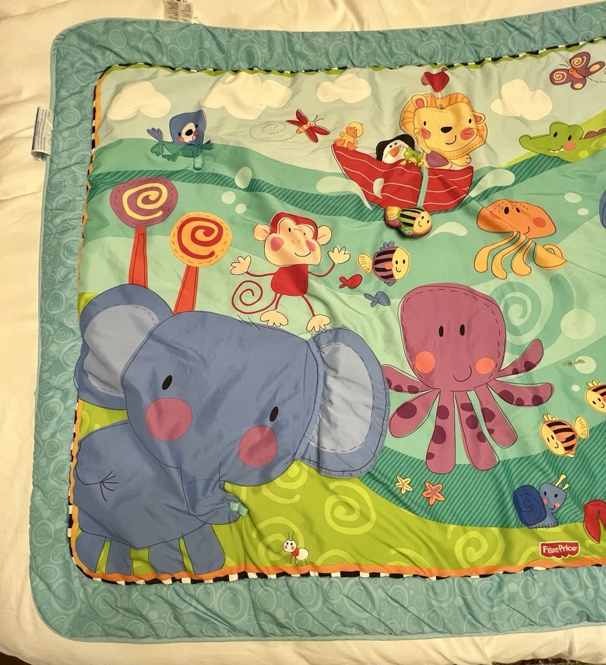 Fisher Price Baby Activity Blanket ~ Multicolored ~ 38" x 56" - Image 3 of 4