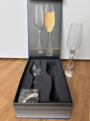 Champagner Gläser, Kristall, 2 Stück von Nude Glass