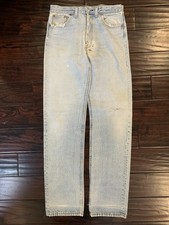 90s Levi's 501 vintage Blue Jeans Button Fly Men's Made in USA