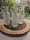 Vintage Anchor Hocking, Wexford Glass Oil, and Vinegar Cruets No Stoppers