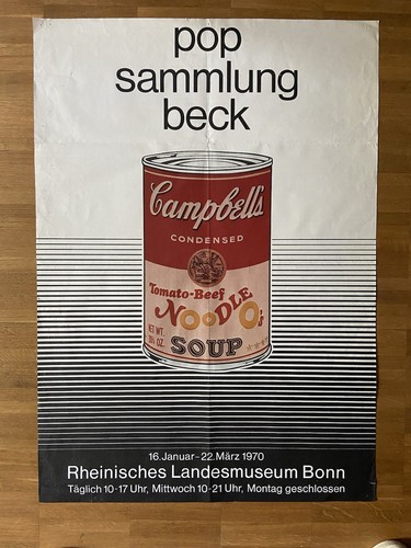 Plakat Pop Sammlung Beck 1970 Andy Warhol Pop Art