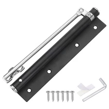 195mm Stainless Steel Automatic Safety Spring Door Closer Black