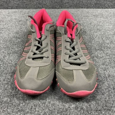 Womens D&N Gray & Pink Athletic Sports Sneakers Style QX-4071