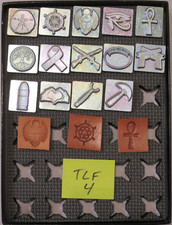 Vintage Tandy Leather Factory Stamps Lot 4 Stamps 8681 - 8692, 8694-8695