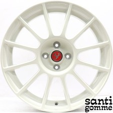 4 Rims In Alloy Fiat 500 Abarth Ss Original 7 X 17 White 5741442 New