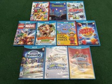 Nintendo Wii U Game Lot 10 Mario 3D World Donkey Kong Terraria Untested CIB