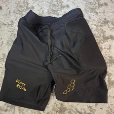 Black Rhino Padded Compression Shorts Thigh & Butt Protection Padding Size Small